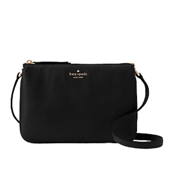 kate spade Handbags - Kate Spade Black Triple Gusset Crossbody